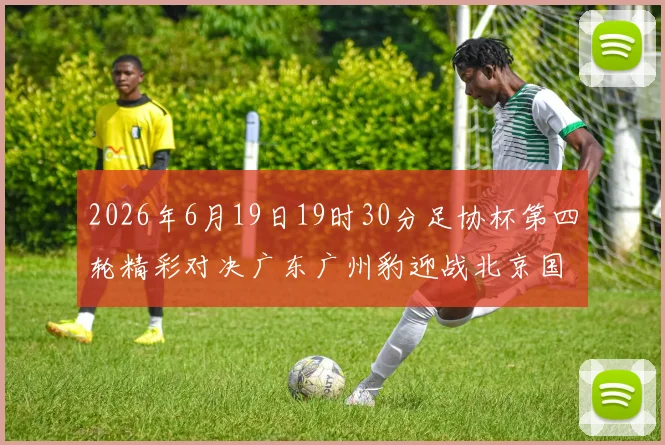 2026年6月19日19时30分足协杯第四轮精彩对决广东广州豹迎战北京国安